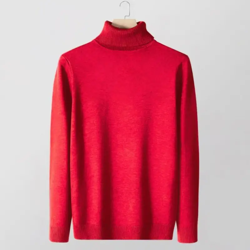 Men's Warm Turtleneck Sweater Autumn Winter Outerwear