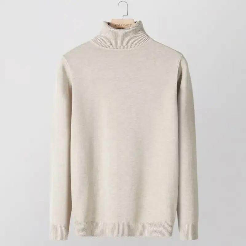 Men's Warm Turtleneck Sweater Autumn Winter Outerwear