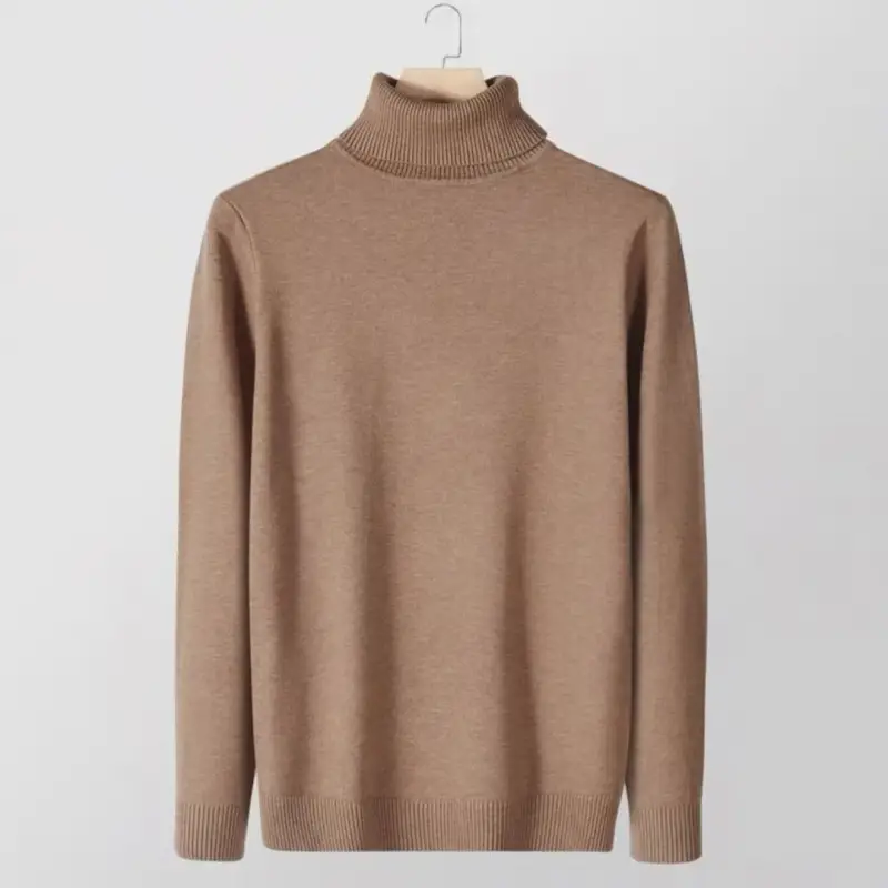 Men's Warm Turtleneck Sweater Autumn Winter Outerwear