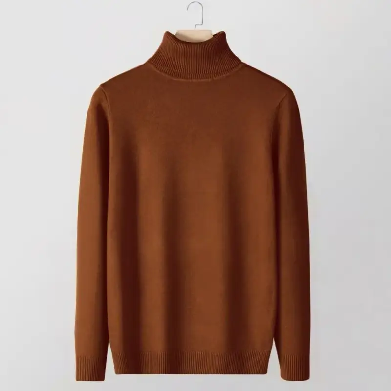 Men's Warm Turtleneck Sweater Autumn Winter Outerwear