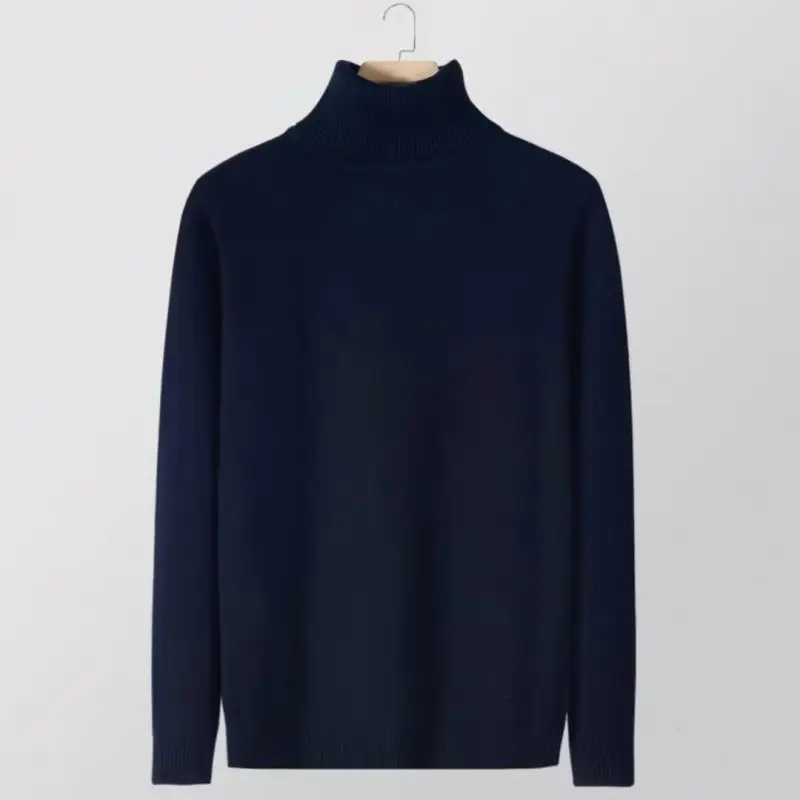 Men's Warm Turtleneck Sweater Autumn Winter Outerwear