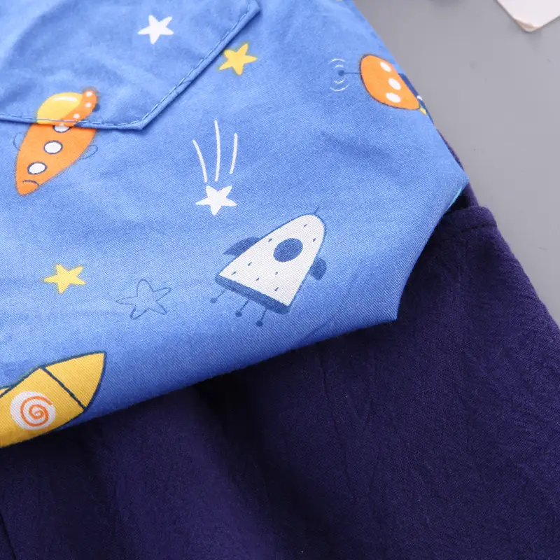 Blue Cartoon Kids Suit for Boys Summer Wear — feature 10