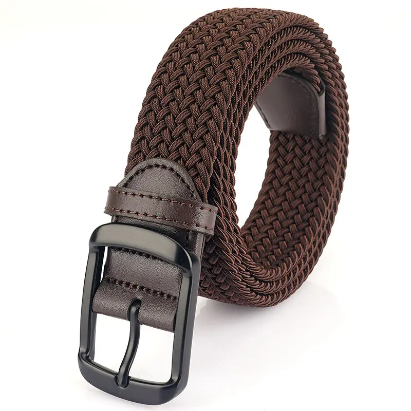 Men's Navy Blue Woven Pin Buckle Belt - Image 5