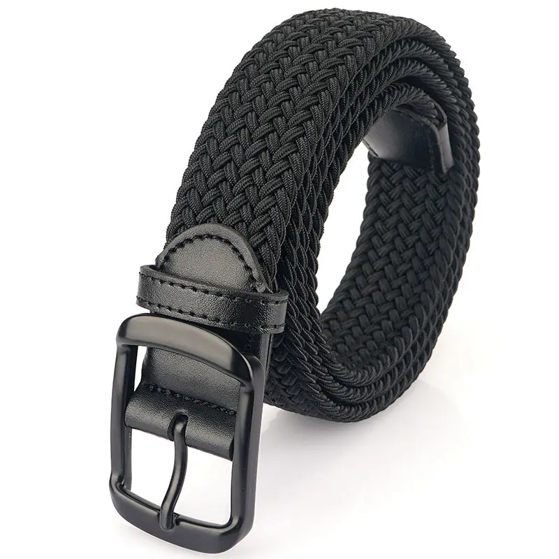Men's Navy Blue Woven Pin Buckle Belt