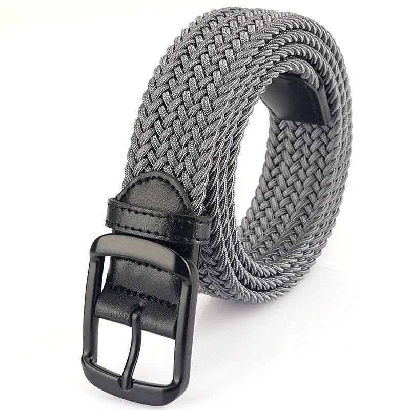 Men's Navy Blue Woven Pin Buckle Belt - Image 3