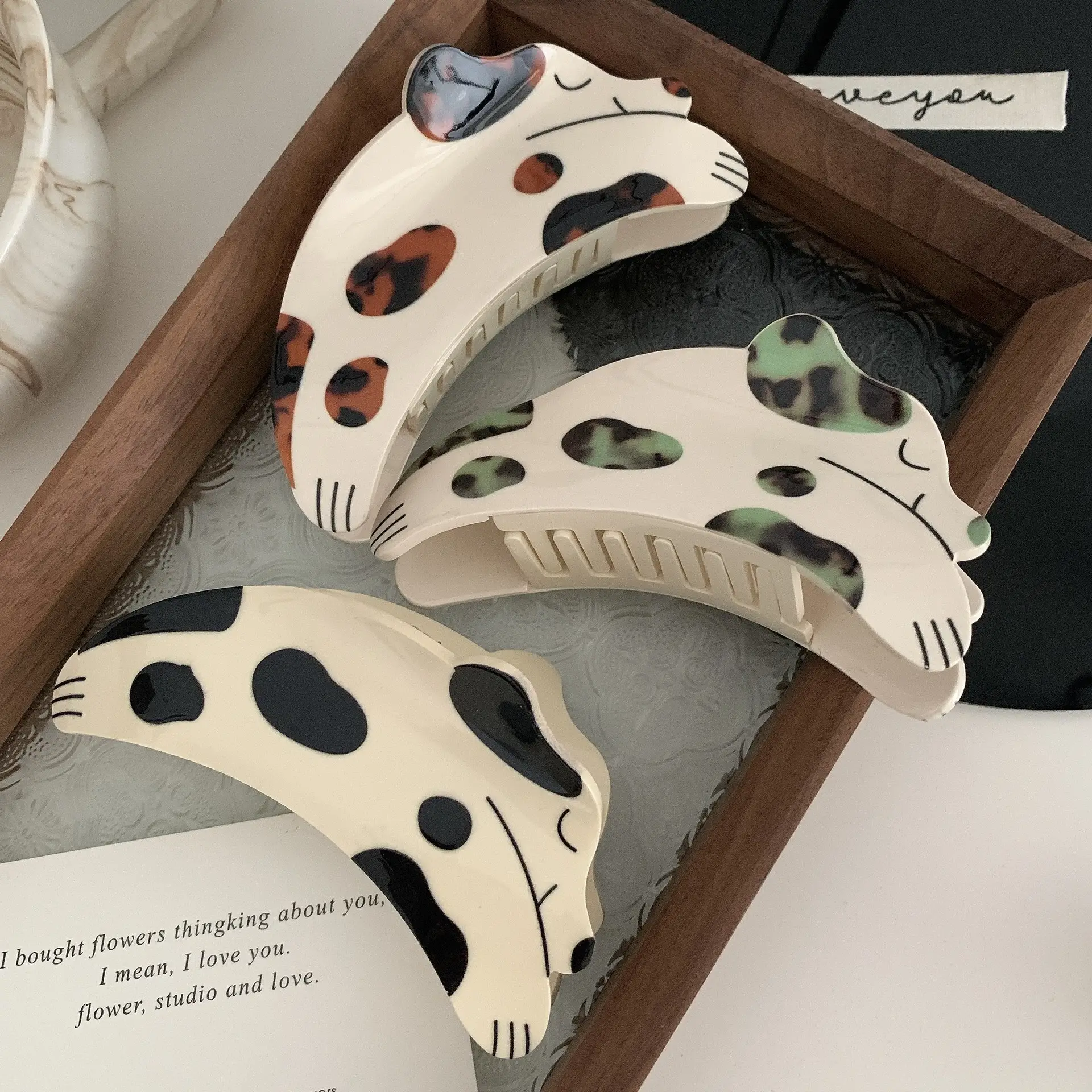 Cute Cartoon Dalmatian Hair Clip for Women Autumn Winter — feature 12