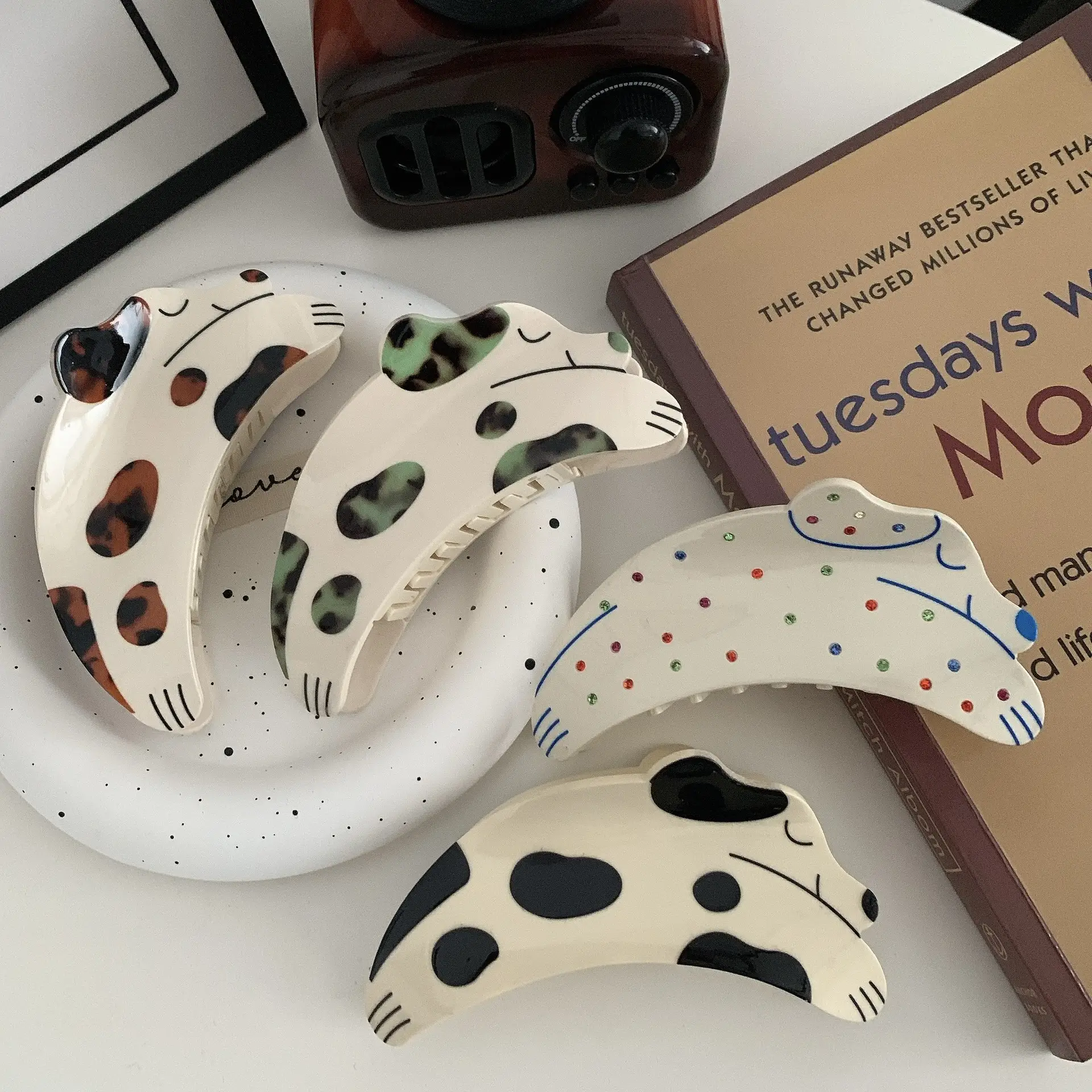 Cute Cartoon Dalmatian Hair Clip for Women Autumn Winter — feature 14