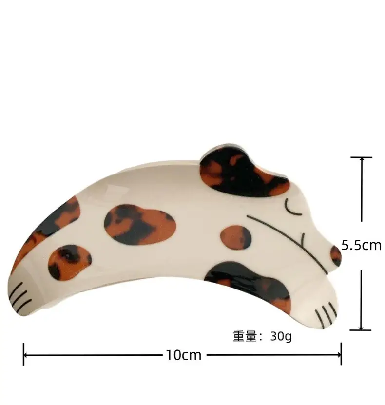 Cute Cartoon Dalmatian Hair Clip for Women Autumn Winter — feature 5