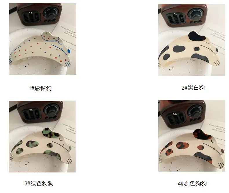 Cute Cartoon Dalmatian Hair Clip for Women Autumn Winter — feature 7