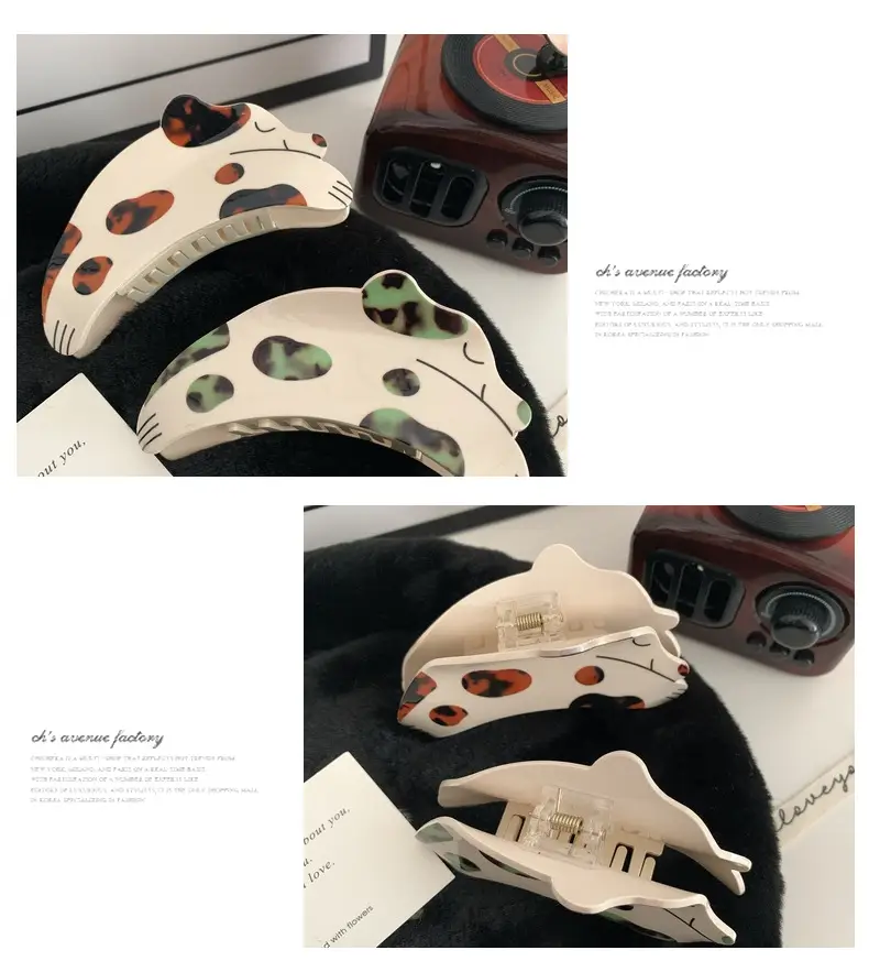 Cute Cartoon Dalmatian Hair Clip for Women Autumn Winter — feature 9