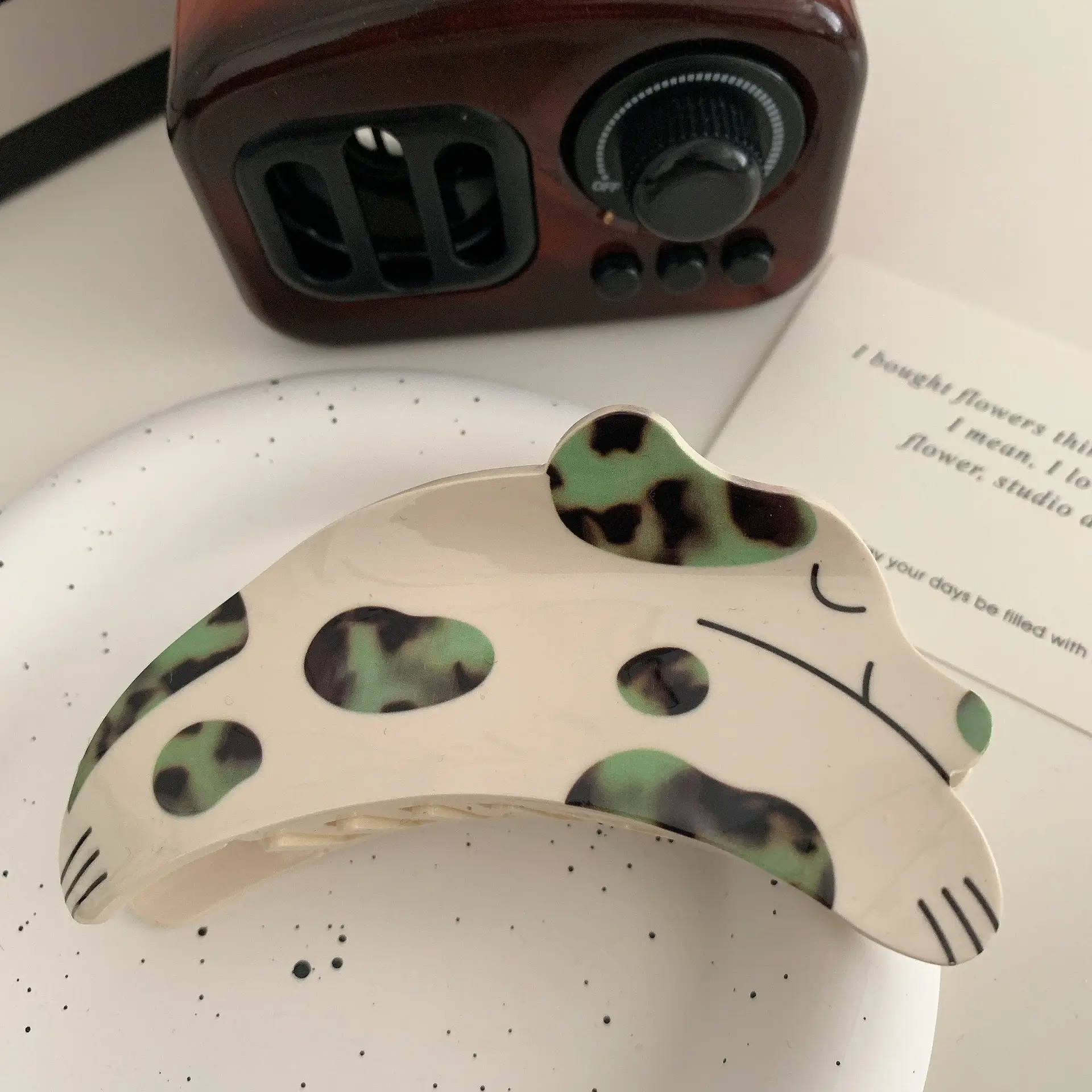 Cute Cartoon Dalmatian Hair Clip for Women Autumn Winter