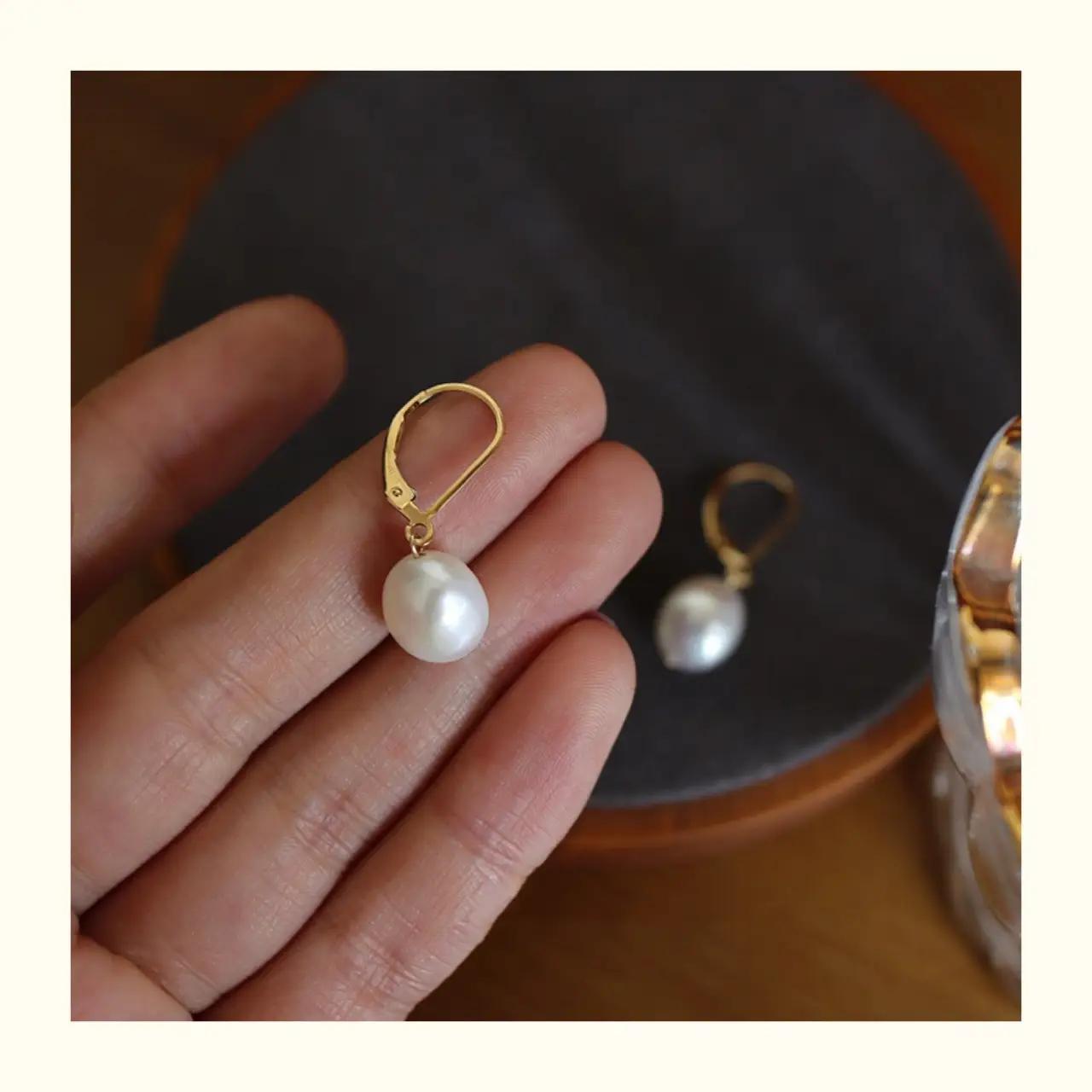 14K Gold Pearl Earrings for Women — feature 8