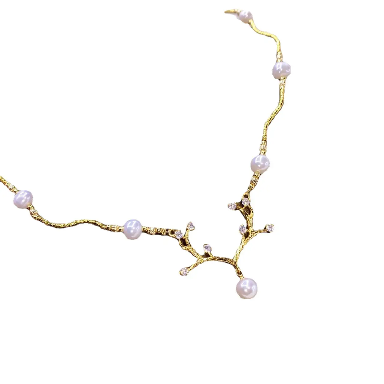 18K Gold Antique Pearl Necklace for Women - Image 5