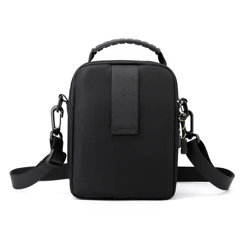 Men's Black Water-Resistant Crossbody Bag - Image 9