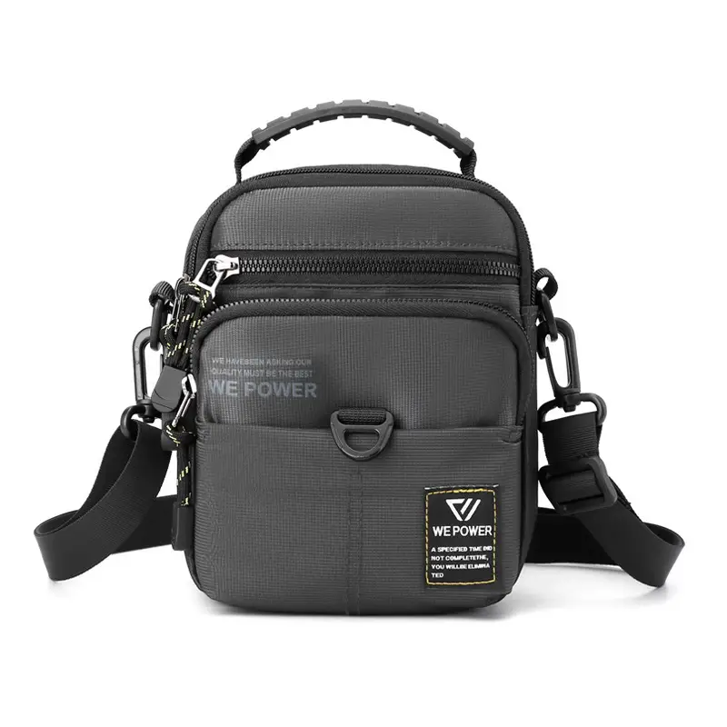 Men's Black Water-Resistant Crossbody Bag - Image 2