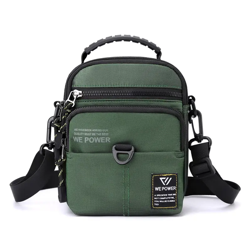 Men's Black Water-Resistant Crossbody Bag - Image 5