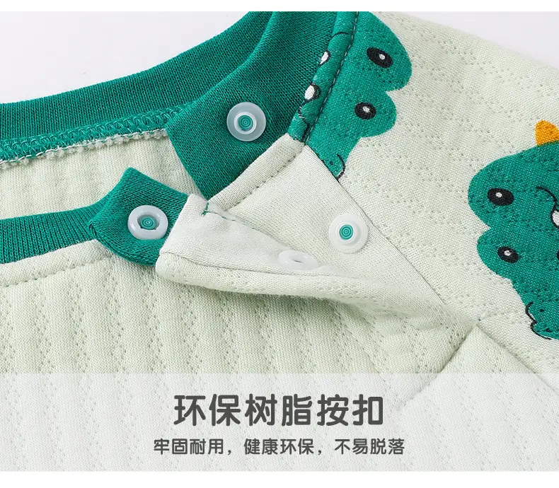 Infant Quilted Onesie with Dinosaur Print — feature 14