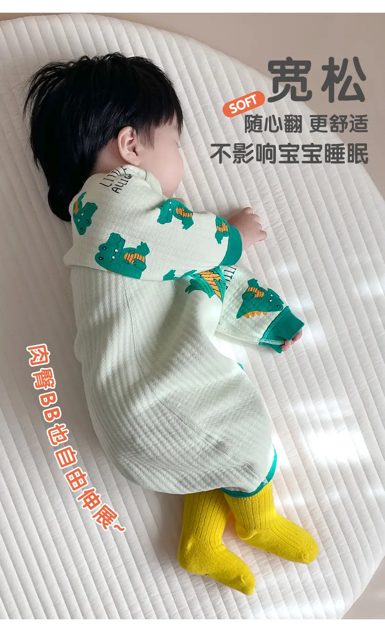 Infant Quilted Onesie with Dinosaur Print — feature 3