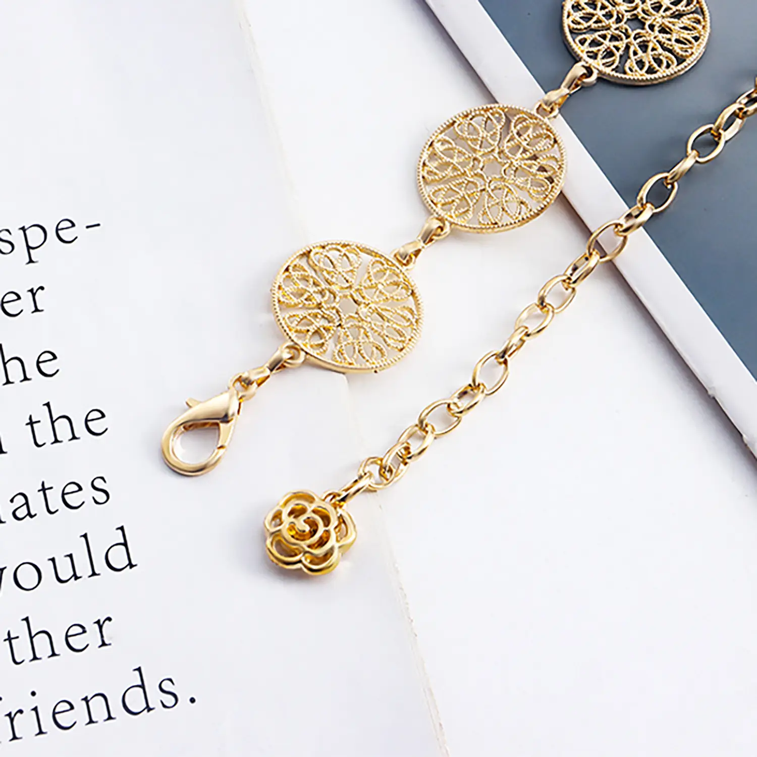 Gold Leaf Hook Waist Chain for Women β feature 9