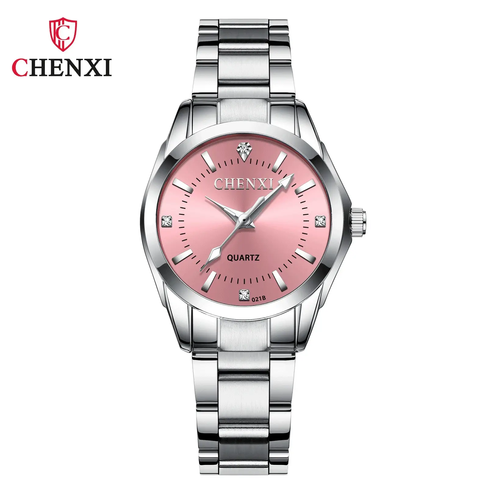 ChenXi Pink Quartz Women's Watch with Stainless Steel Band - Image 10