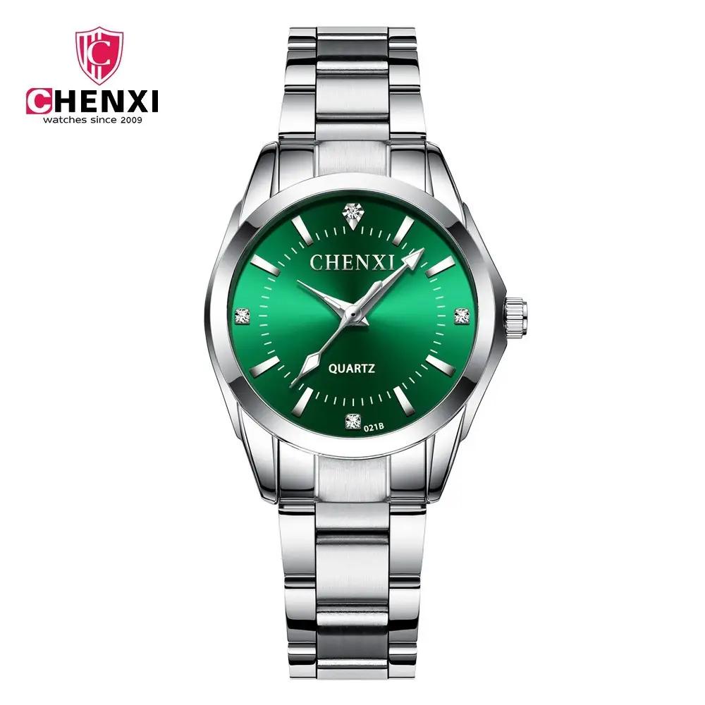 ChenXi Pink Quartz Women's Watch with Stainless Steel Band - Image 6