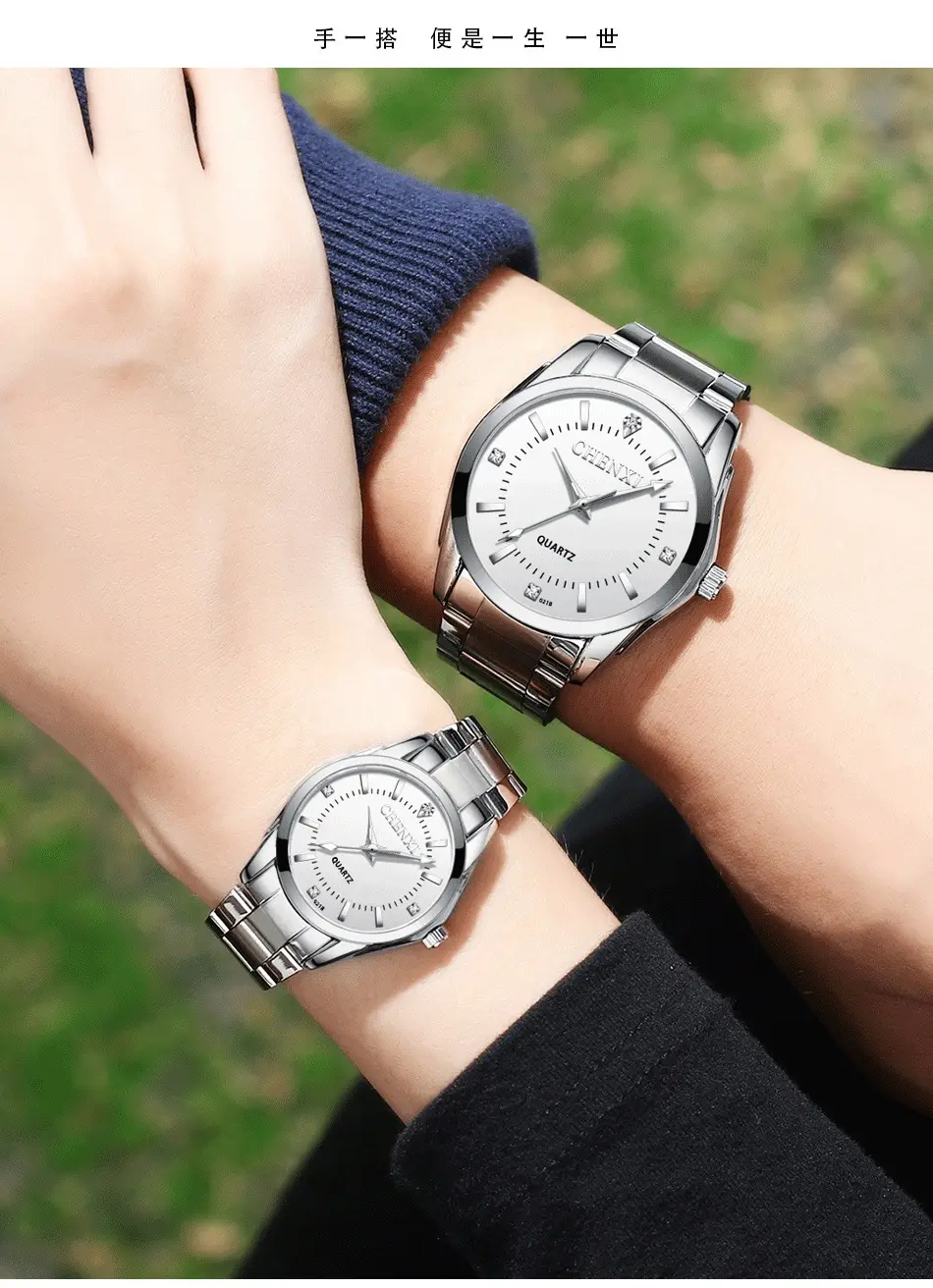 ChenXi Pink Quartz Women's Watch with Stainless Steel Band — feature 20