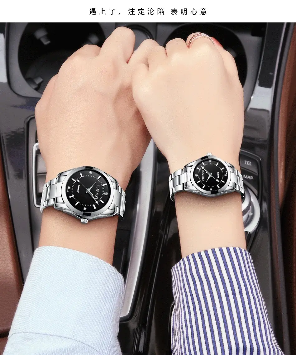 ChenXi Pink Quartz Women's Watch with Stainless Steel Band — feature 21
