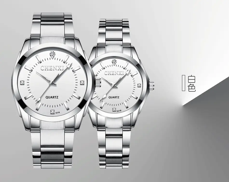 ChenXi Pink Quartz Women's Watch with Stainless Steel Band — feature 7