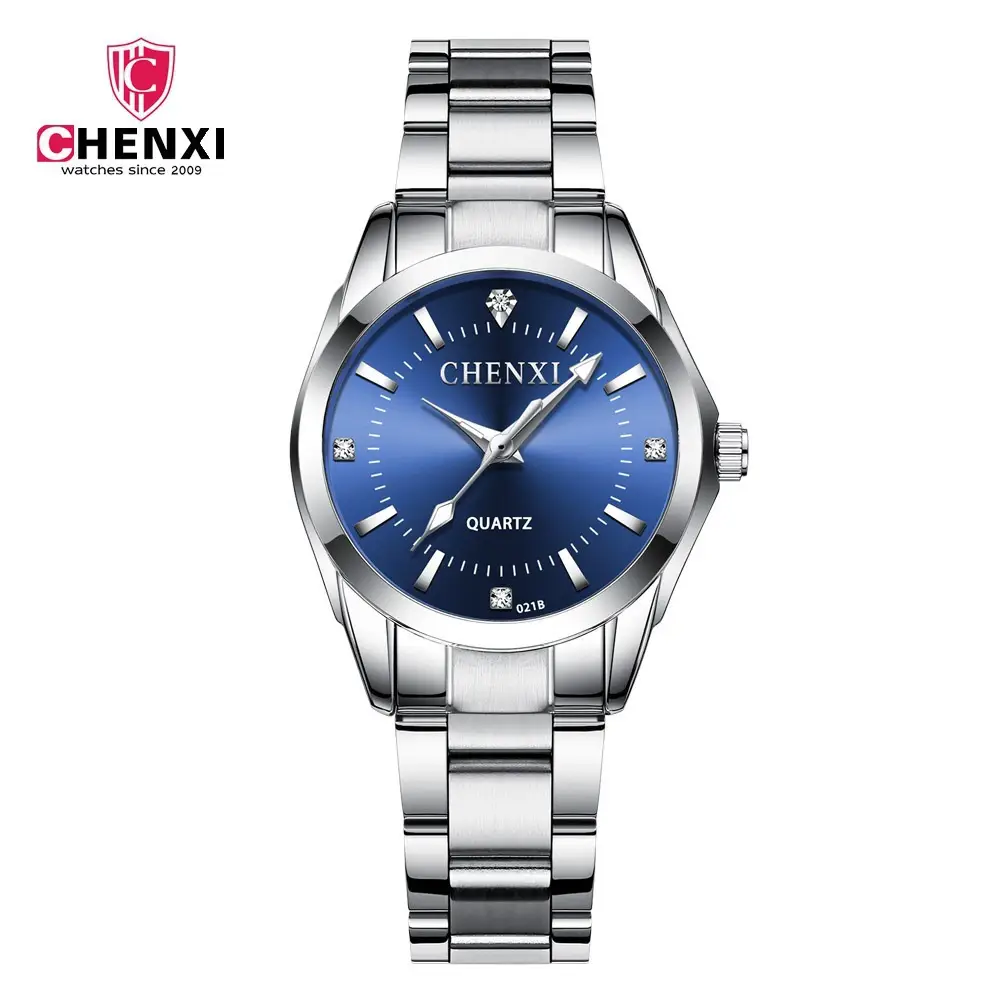 ChenXi Pink Quartz Women's Watch with Stainless Steel Band - Image 3