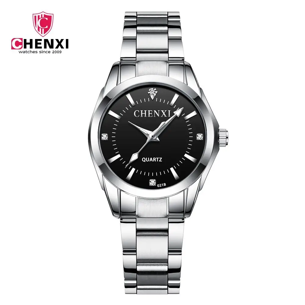 ChenXi Pink Quartz Women's Watch with Stainless Steel Band - Image 5