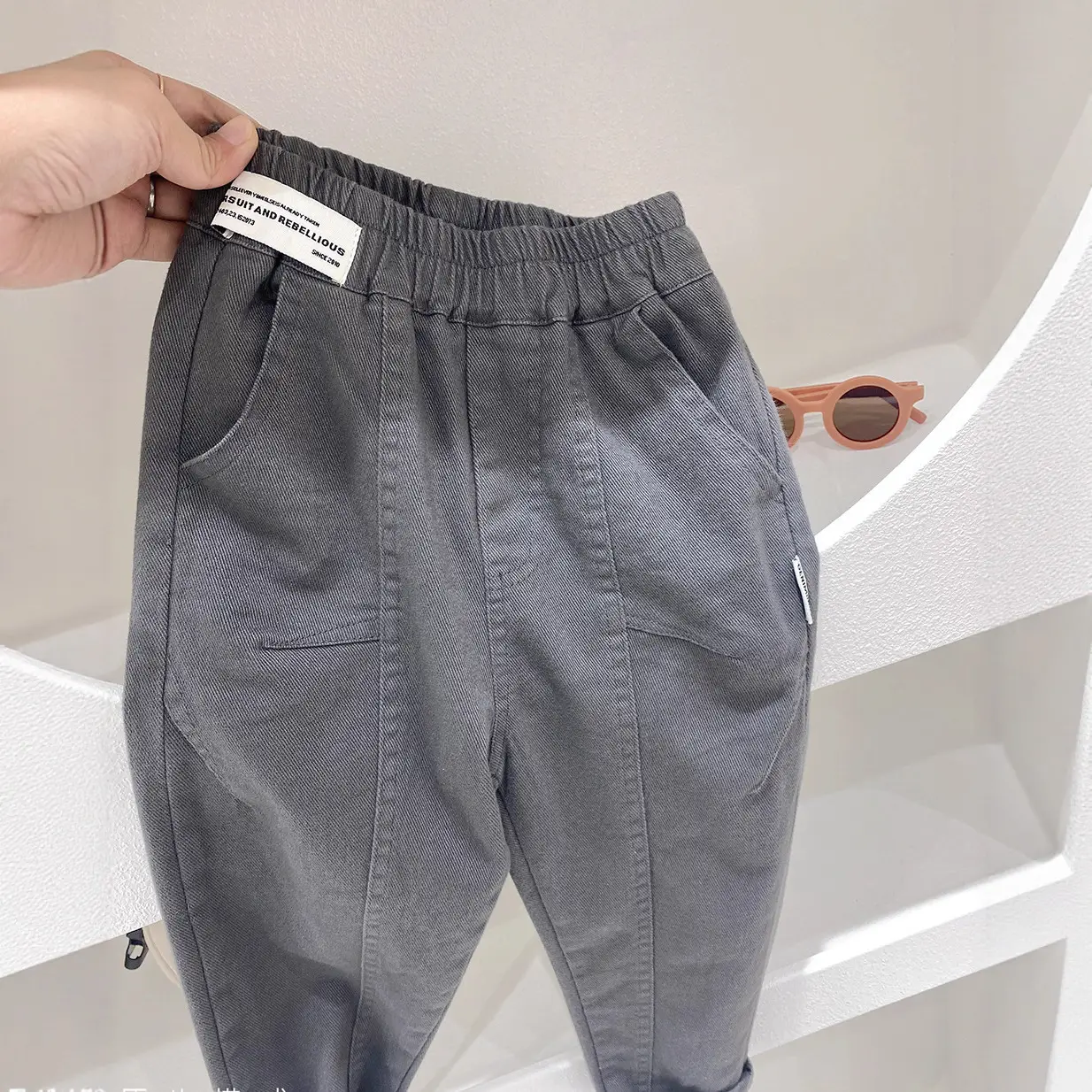 Spring Cotton Trousers for Girls Medium Large - Image 6