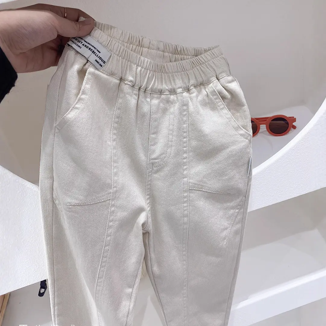 Spring Cotton Trousers for Girls Medium Large - Image 7