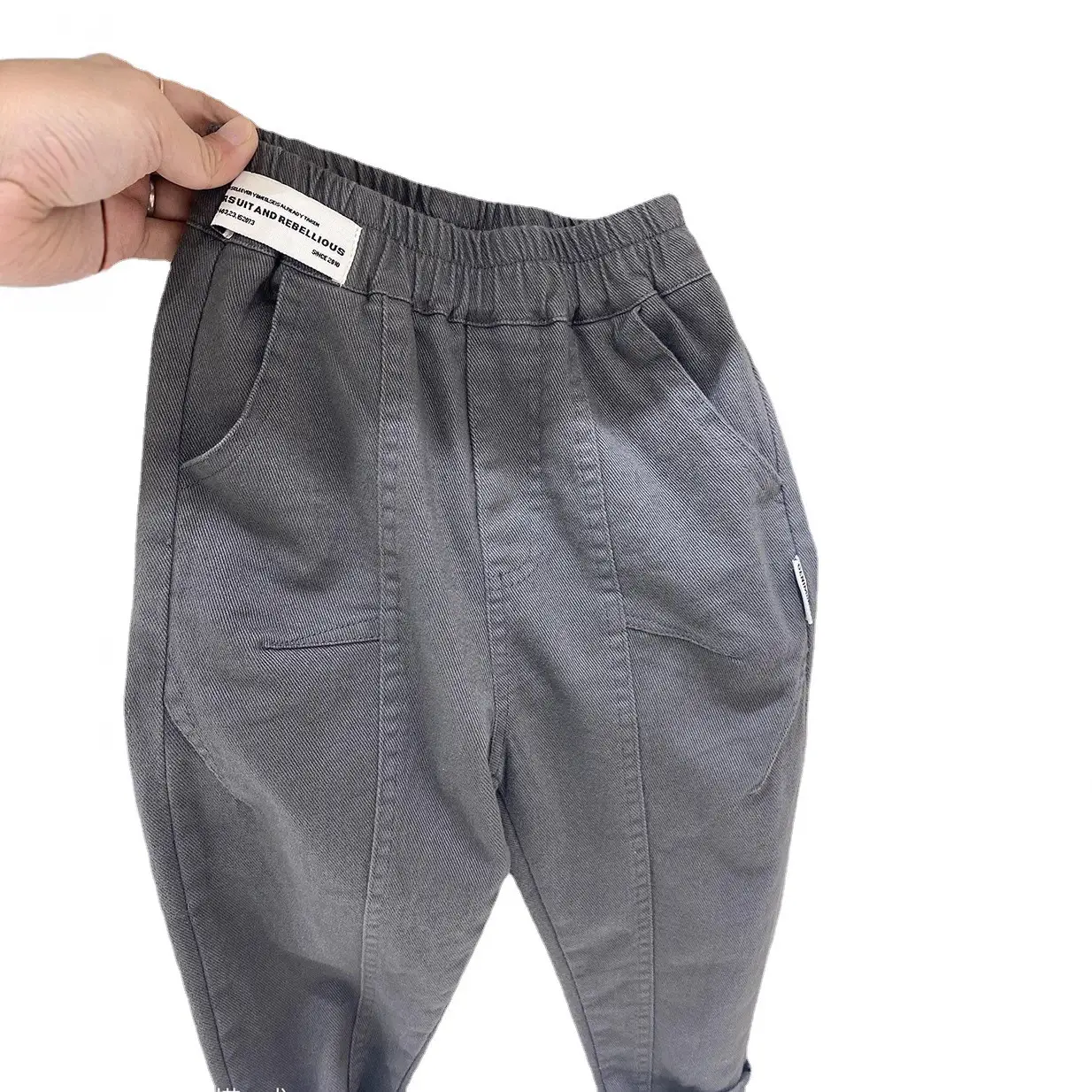 Spring Cotton Trousers for Girls Medium Large - Image 8