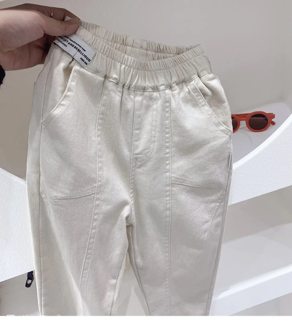 Spring Cotton Trousers for Girls Medium Large — feature 3