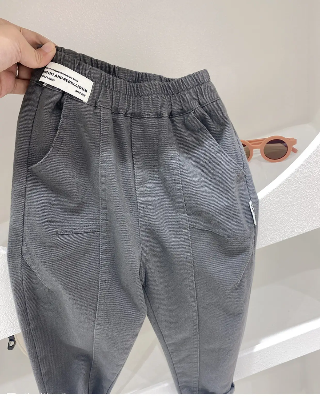 Spring Cotton Trousers for Girls Medium Large — feature 4