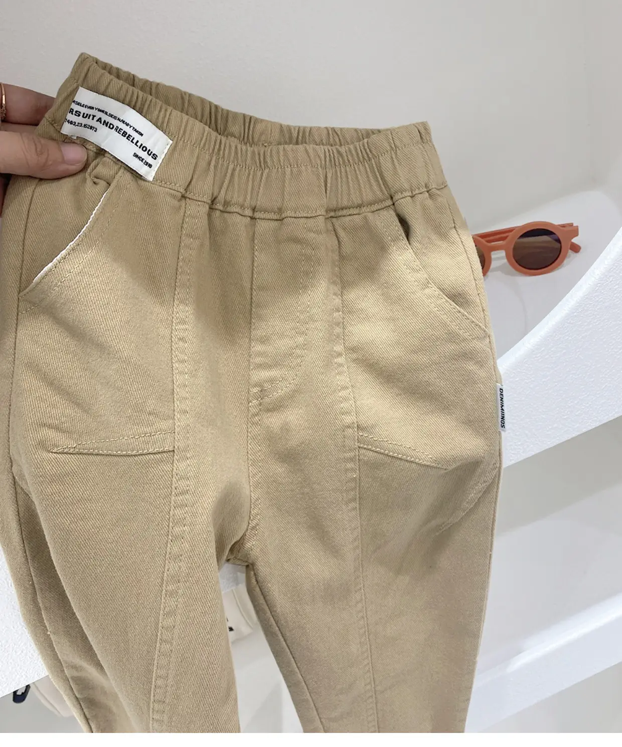 Spring Cotton Trousers for Girls Medium Large — feature 5