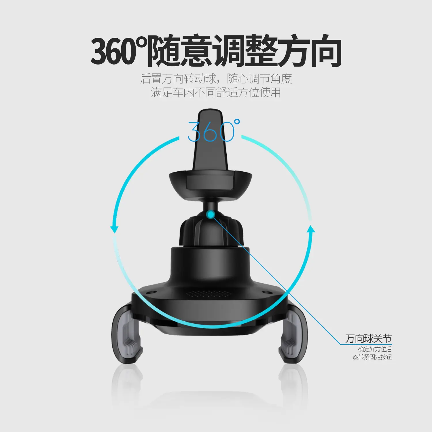 15W Car Wireless Charger with Phone Holder - Image 3