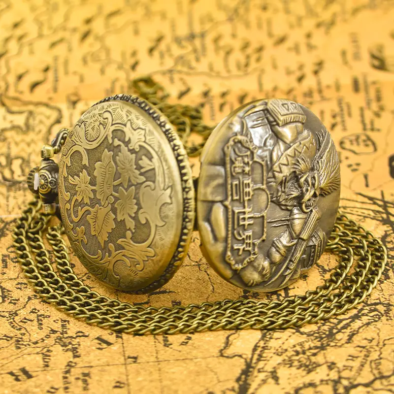 Large Pocket Watch Digital Analog Necklace Watch — feature 4