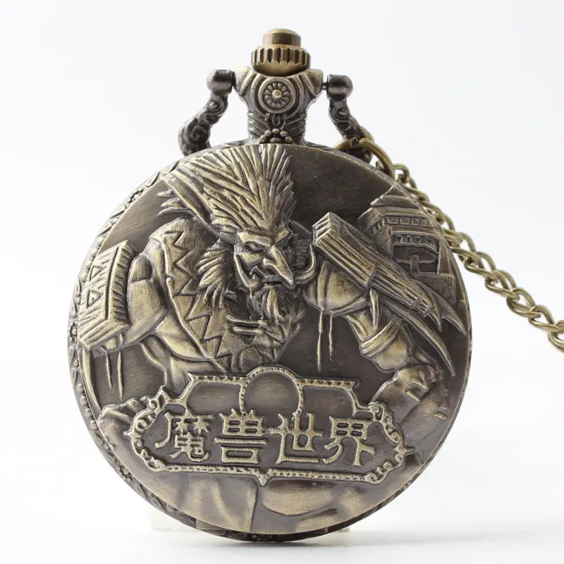 Large Pocket Watch Digital Analog Necklace Watch — feature 6