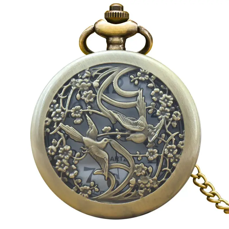 Vintage Phoenix Bronze Pocket Watch Hanging Watch Antique Large