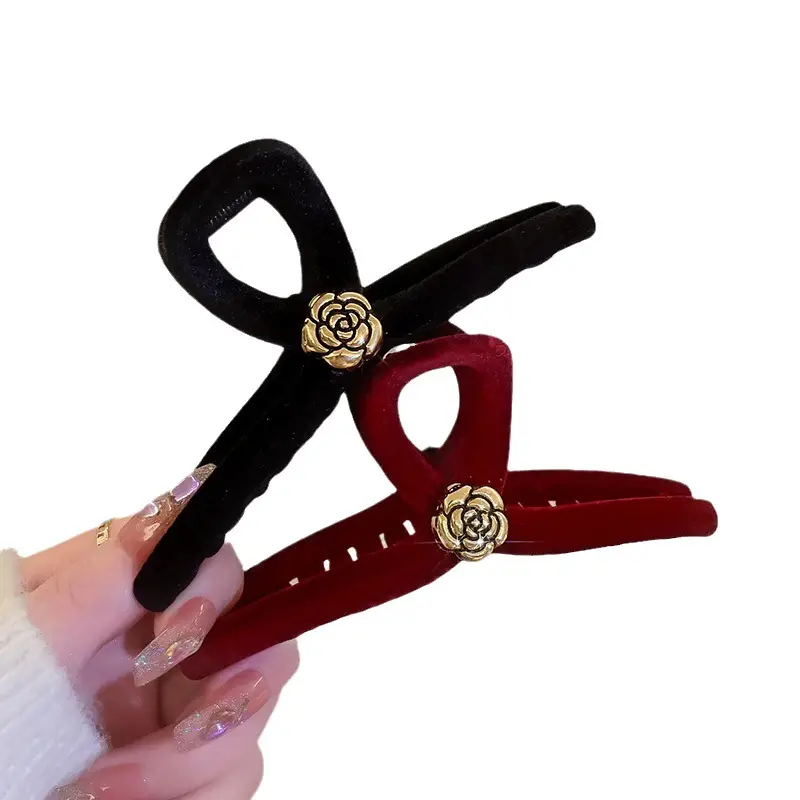 Red Velvet Hair Clip for Women Autumn Winter - Image 18