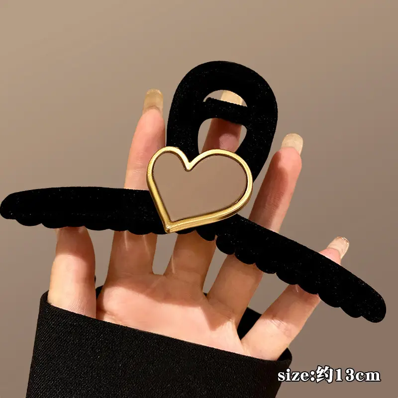 Red Velvet Hair Clip for Women Autumn Winter - Image 5