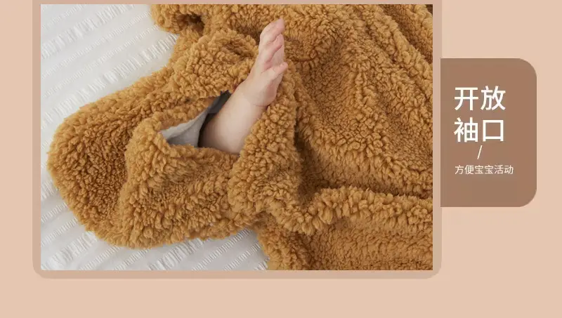 Baby Hooded Paida Suit Grey Winter Warmth — feature 16