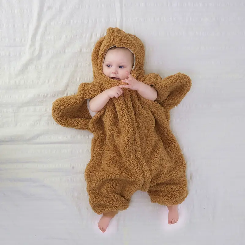 Baby Hooded Paida Suit Grey Winter Warmth — feature 23