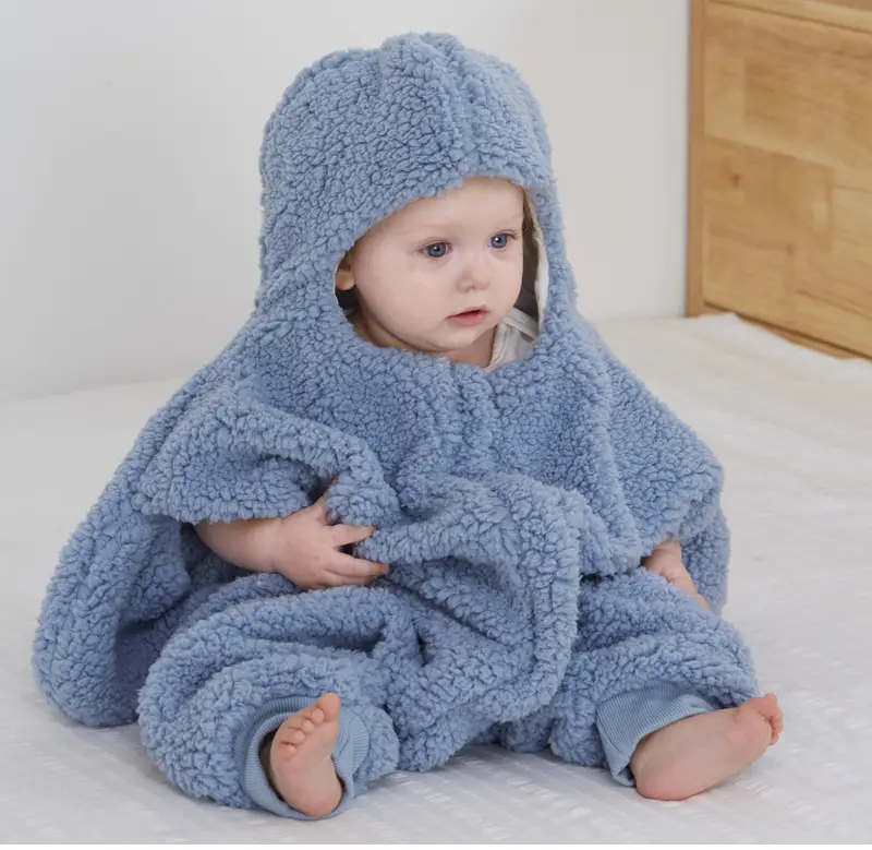 Baby Hooded Paida Suit Grey Winter Warmth — feature 6
