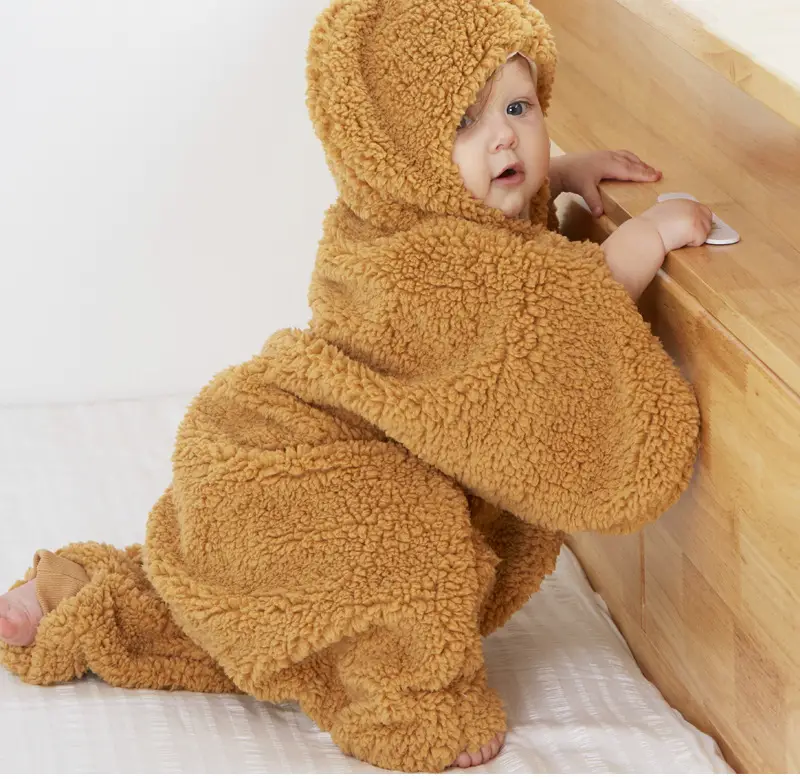 Baby Hooded Paida Suit Grey Winter Warmth — feature 9