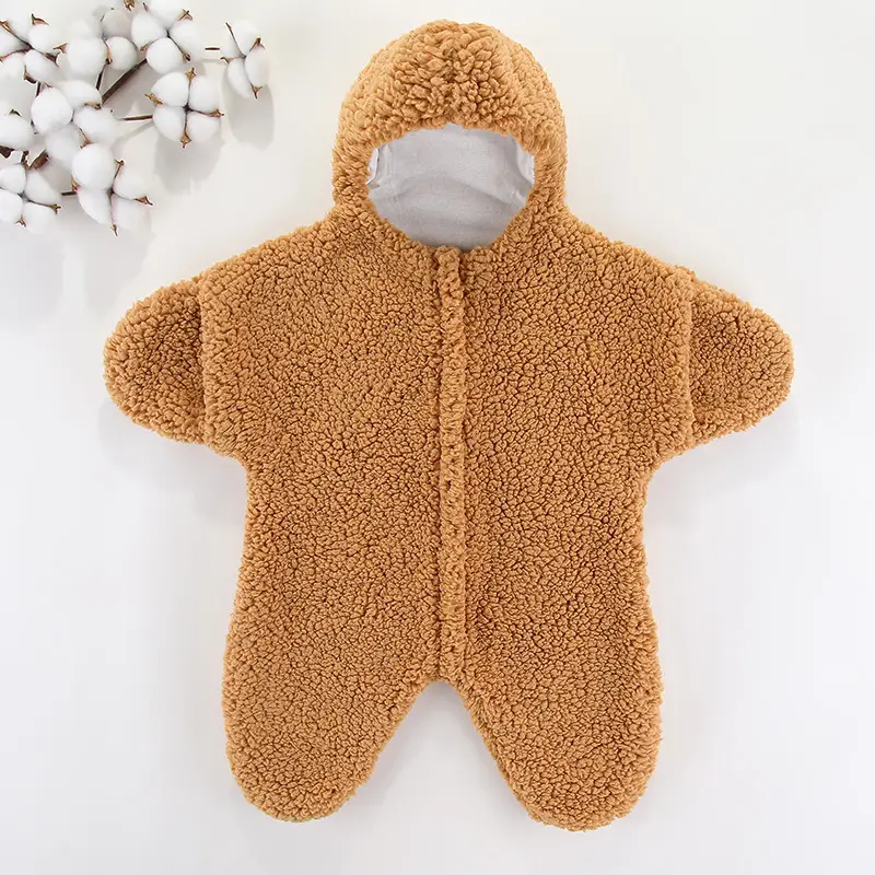 Baby Hooded Paida Suit Grey Winter Warmth - Image 4