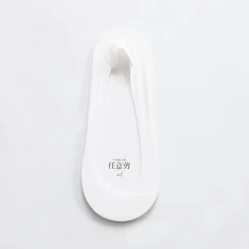 Ice Silk Boat Socks for Women, Autumn Thin Non-Slip Anti-Slip Low-Cut Invisible Socks with Pure Cotton Sole for High Heels and Flats