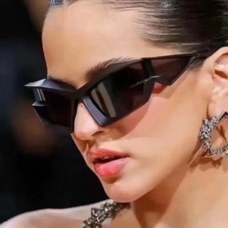 Pink Futuristic Sunglasses for Men Women Cross-Border