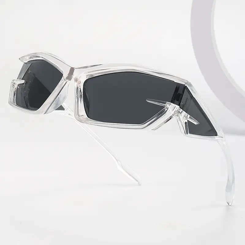 Pink Futuristic Sunglasses for Men Women Cross-Border